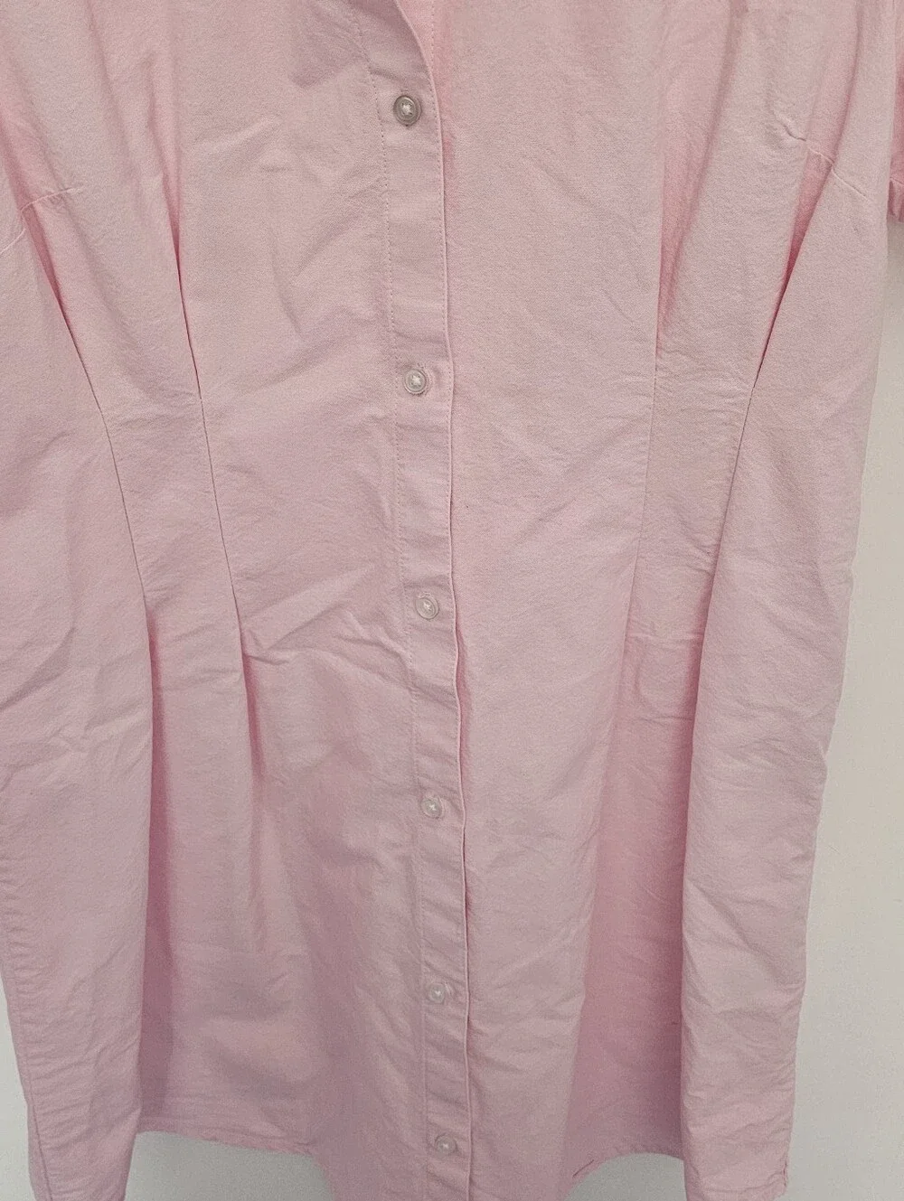 Simons Twik Pale Pink Casual Oxford shirt dress. Great summer dress. - Picture 5 of 11